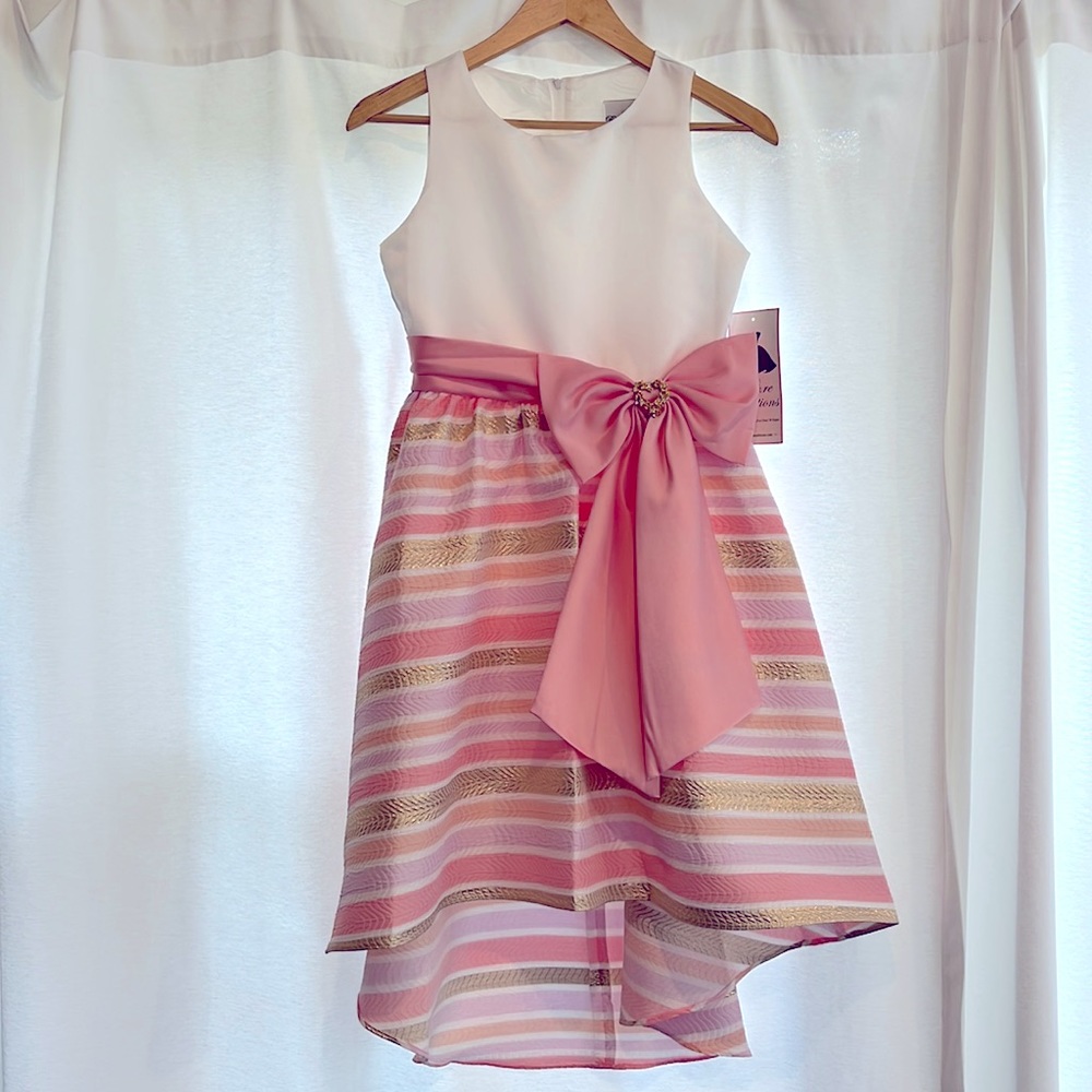 girls fancy bow dress